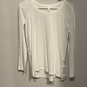 Lululemon Emerald long sleeve white shirt